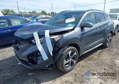 2018 Hyundai Tucson Limited z USA, uszkodzony, nr VIN KM8J3CA21JU646067